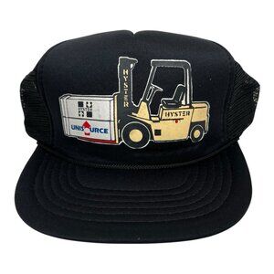 Vintage Hyster Unisource Lift Trucks Forklift Trucker Hat Snapback Cap